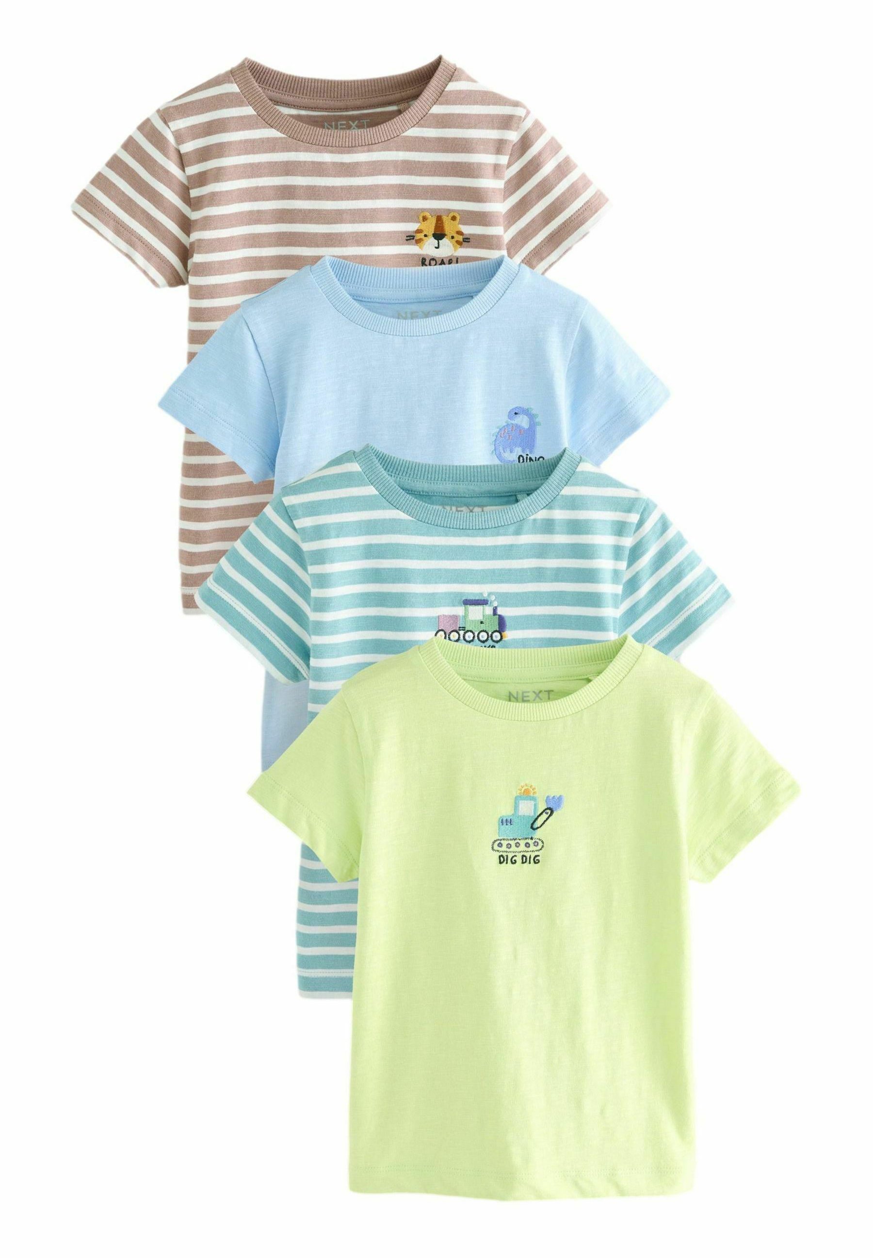 Set di 2 t-shirt tinta unita a maniche corte - BIANCO - Neonato - 8.00