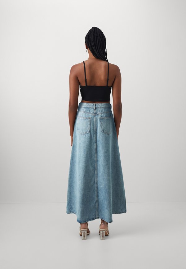 ONLLIZA LONG FLOWY WIDE SKIRT - Denim skirt2