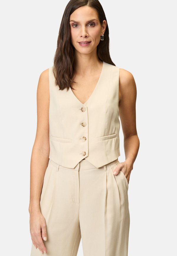 MIT KNOPFLEISTE - Weste - french oak