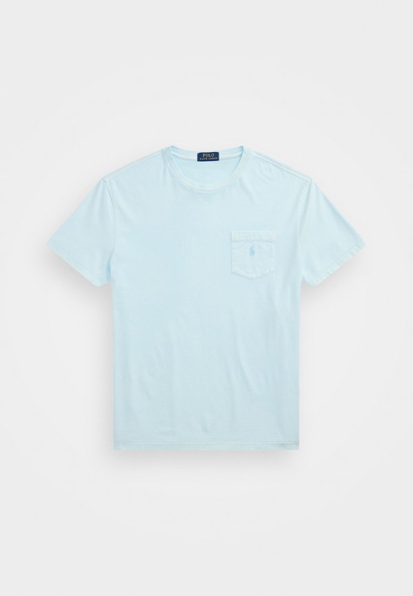 CUSTOM SLIM MINERAL-DYED POCKET T-SHIRT - Basic T-shirt - sky2