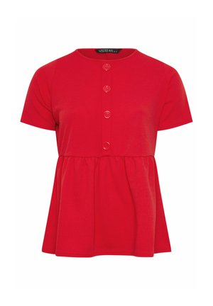 Yours Clothing, WOMEN'S CASUAL TOPS - Pusero - red