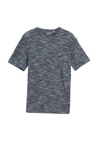 MELANGE-OPTIK - T-shirt basic - navy white inject