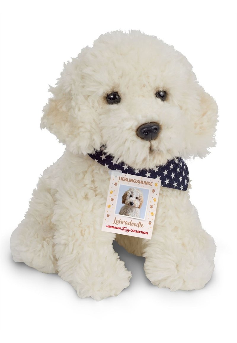 Hermann Teddy TOFFTIER LABRADOODLE SITZEND - Cuddly toy - multi coloured