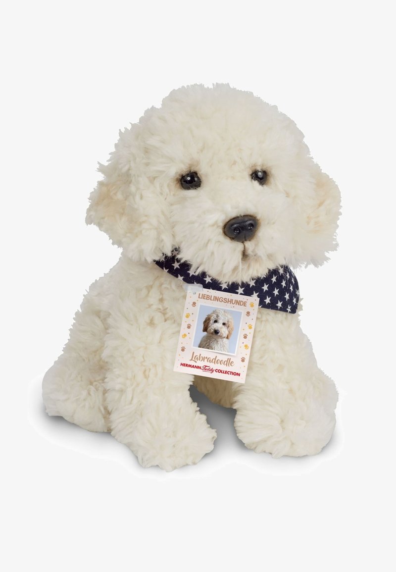 Hermann Teddy TOFFTIER LABRADOODLE SITZEND - Cuddly toy - multi coloured