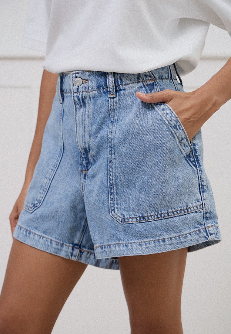 GAP Jeansshort blauw