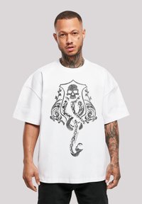 F4NT4STIC HARRY POTTER DARK MARK CREST - T-shirts med print - white