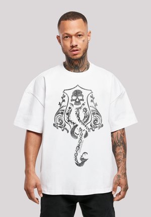 F4NT4STIC HARRY POTTER DARK MARK CREST - T-shirts med print - white