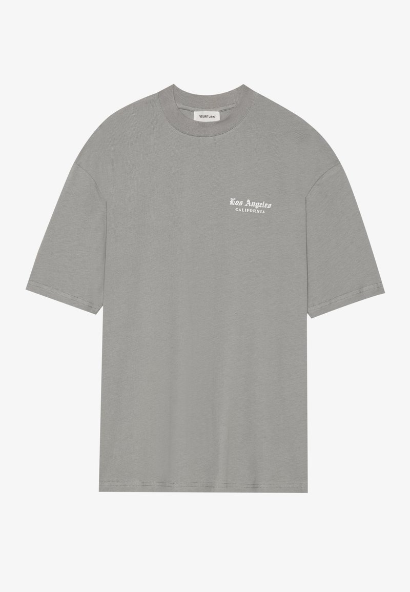 YOURTURN T-shirt print grijs YOURTURN T-shirt print grijs