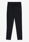 HIGH RISE CROPPED LEGGINGS WITH DRAWCORD - Leggings - black