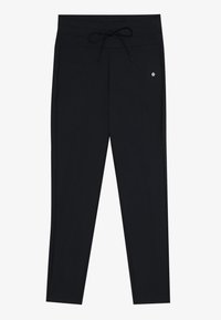HIGH RISE CROPPED LEGGINGS WITH DRAWCORD - Leggings - Trousers - black