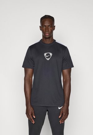 TOP - T-Shirt sport - black/white