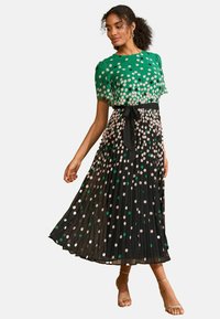 REGULAR FIT - PETAL SLEEVE MIDI  - Nappali ruha - green mono spot