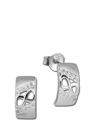 UNENDLICH - Boucles d'oreilles - silberfarben/weiß