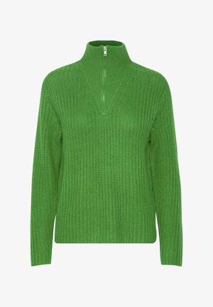 b.young TROYER REISSVERSCHLUSS - Strickpullover - grün