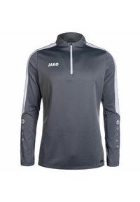 JAKO - POWER ZIP - Langarmshirt - steingrau Thumbnail-Bild 1