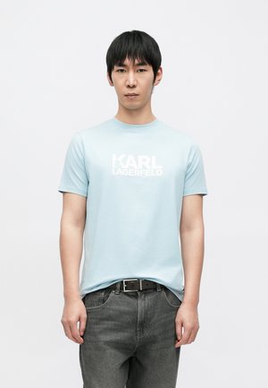 CREW NECK - Trükipildiga T-särk - ice blue