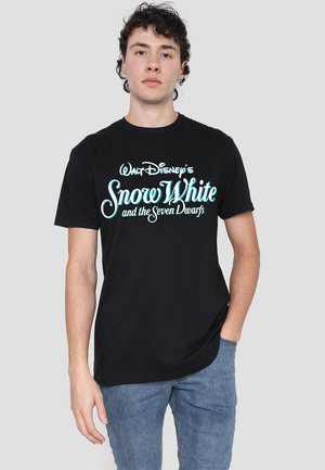 SNOW WHITE AND THE SEVEN DWARFS LOGO - Print T-shirt - black