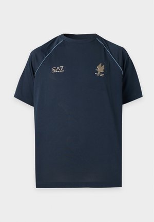EA7 Emporio Armani, TRAIN TEE  - T-shirt con stampa - blue