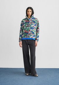 Obey Clothing PASTURES MOCK NECK PULLOVER - Fleecejakke - green multi