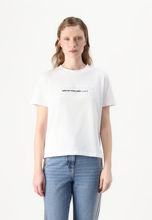 T-shirt print - bianco ottico