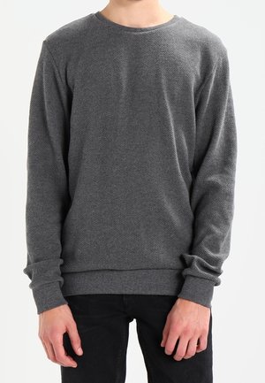 Sweater - mottled dark grey