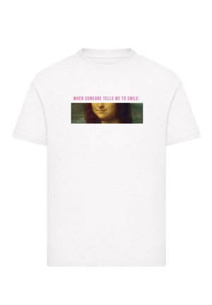APOH - DA VINCI SMILE MONA  - T-Shirt print - white