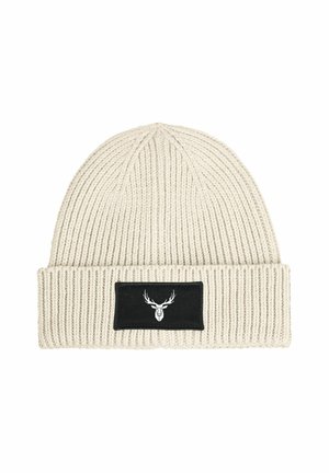 MIT PATCH HIRSCH POLYGON DESIGN - Beanie - beige