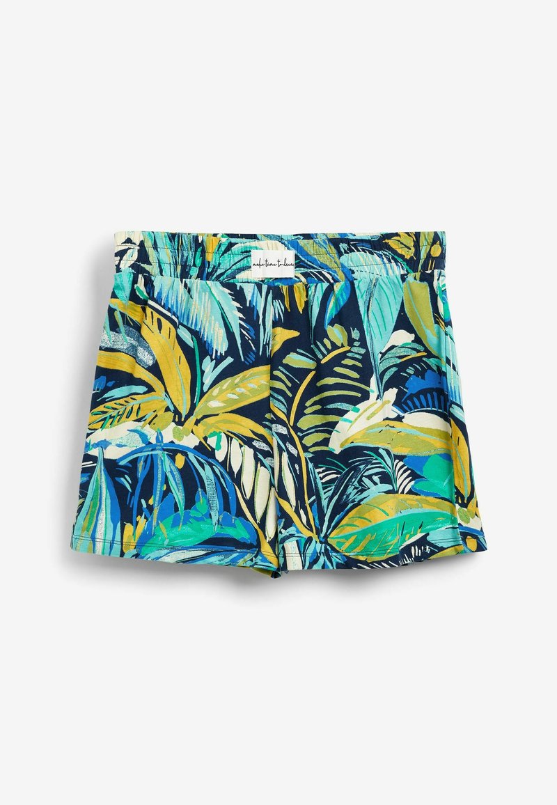 Damen Nachthemden | Next SET Nachtwäsche Set green blue leaf print/blau - EA07019 Damen Nachthemden | Next SET Nachtwäsche Set green blue leaf print/blau - EA07019