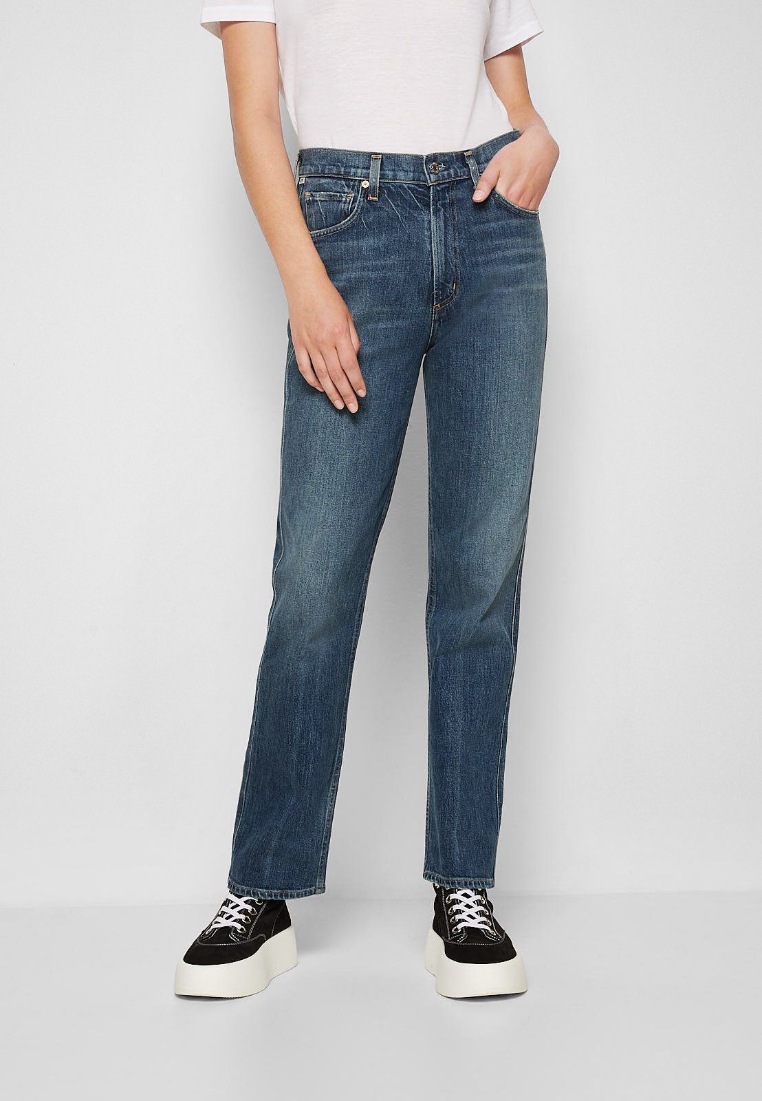 Citizens of Humanity DAPHNE - Jeans a sigaretta - port of call/dark  indigo/blu scuro - Zalando.it