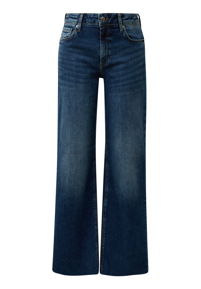 QS CATIE MID RISE WIDE - Jeans baggy - dunkelblau/denim délavé - Zalando.it