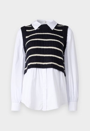 STRIPED MARA PRESTYLED SHAKER  - Trui - navy/ivory