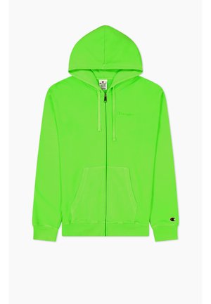 Tröja med dragkedja - neon green