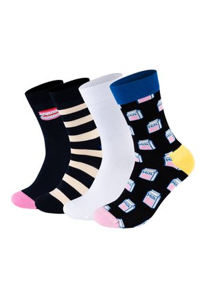 MILK CARTON GIFT UNISEX 4 PACK - Calze - white/multi-coloured