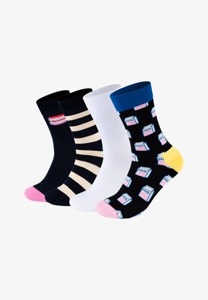 Happy Socks, MILK CARTON GIFT UNISEX 4 PACK - Socks - white/multi-coloured