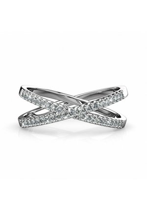 Ring - argenté couleur / cristal