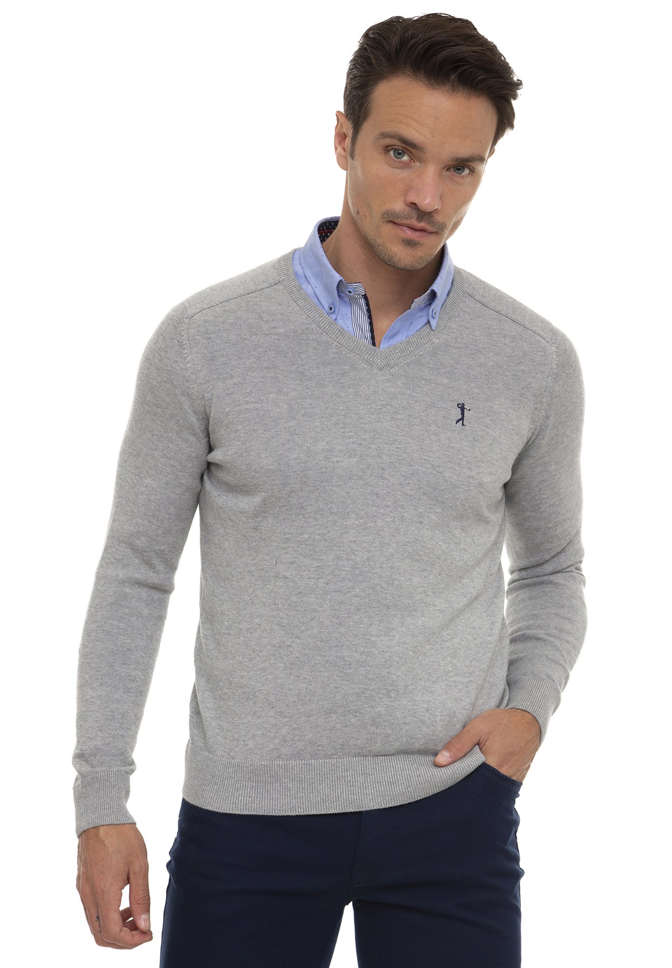 Sir Raymond Tailor Trui - grey malange/grijs - Zalando.nl