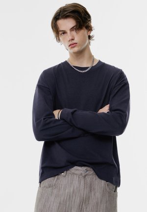 PULL&BEAR Langarmshirt - dark blue