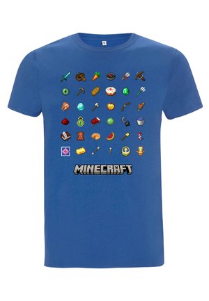 Henry Tiger, MINECRAFT ITEMS TEXTBOOK - Camiseta estampada - bright blue