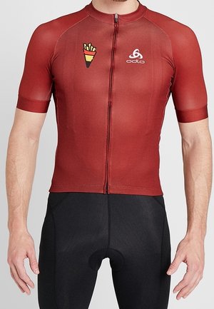 T-shirt con stampa - dark red