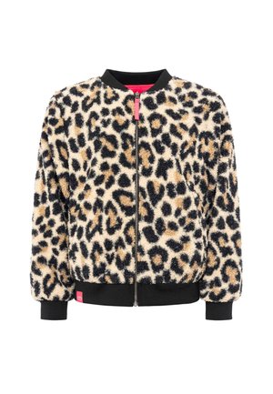 Zwillingsherz, TEDDY BOMBERJACKE CLASSIC LEO - Fleecejacke - beige