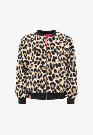 Zwillingsherz, TEDDY BOMBERJACKE CLASSIC LEO - Fleecejacke - beige