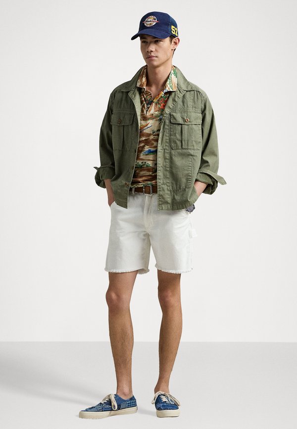 CLASSIC FIT TROPICAL LINEN-COTTON POLO - Polo shirt - outrigger scenic2