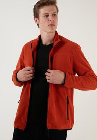 Buratti SLIM FIT - Giacca in pile - orange