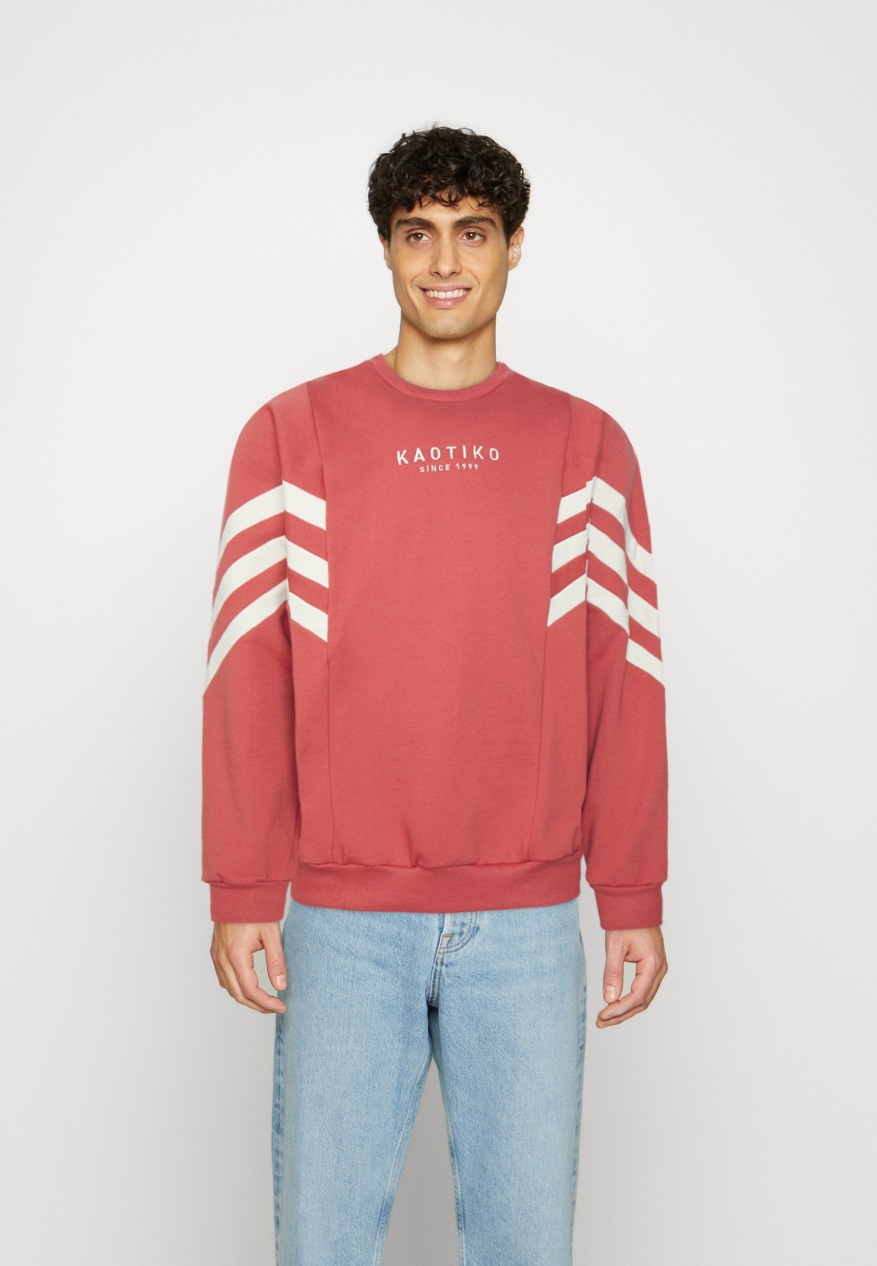 Kaotiko CREW CHAD UNISEX Sudadera - brick/ivory/crema - Zalando.es