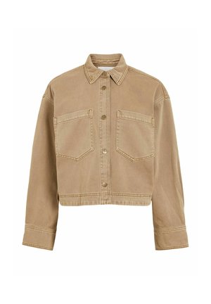 Rouge Edit, DENIM JACKET BUTTONED - Spijkerjas - dull gold