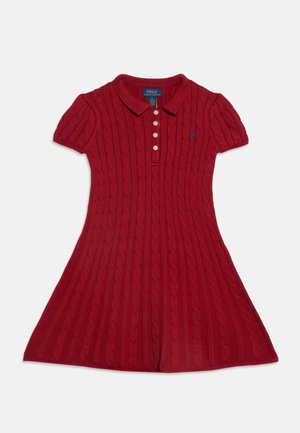 Polo Ralph Lauren, CLASSIC CABLE DAY DRESS - Robe pull - camden red