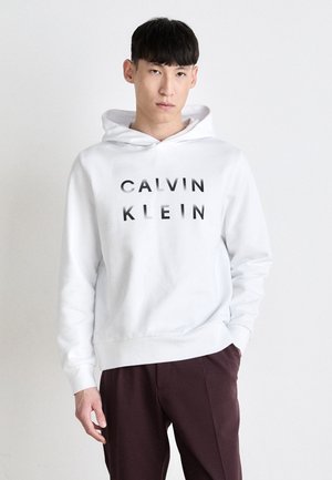 ENLARGED LOGO HOODIE - Pulover s kapuco - bright white
