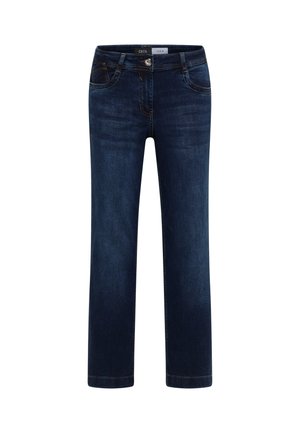 Cecil, HIGH WAIST WIDE LEG JEANS IM LOOSE FIT - Jean droit - dark blue wash