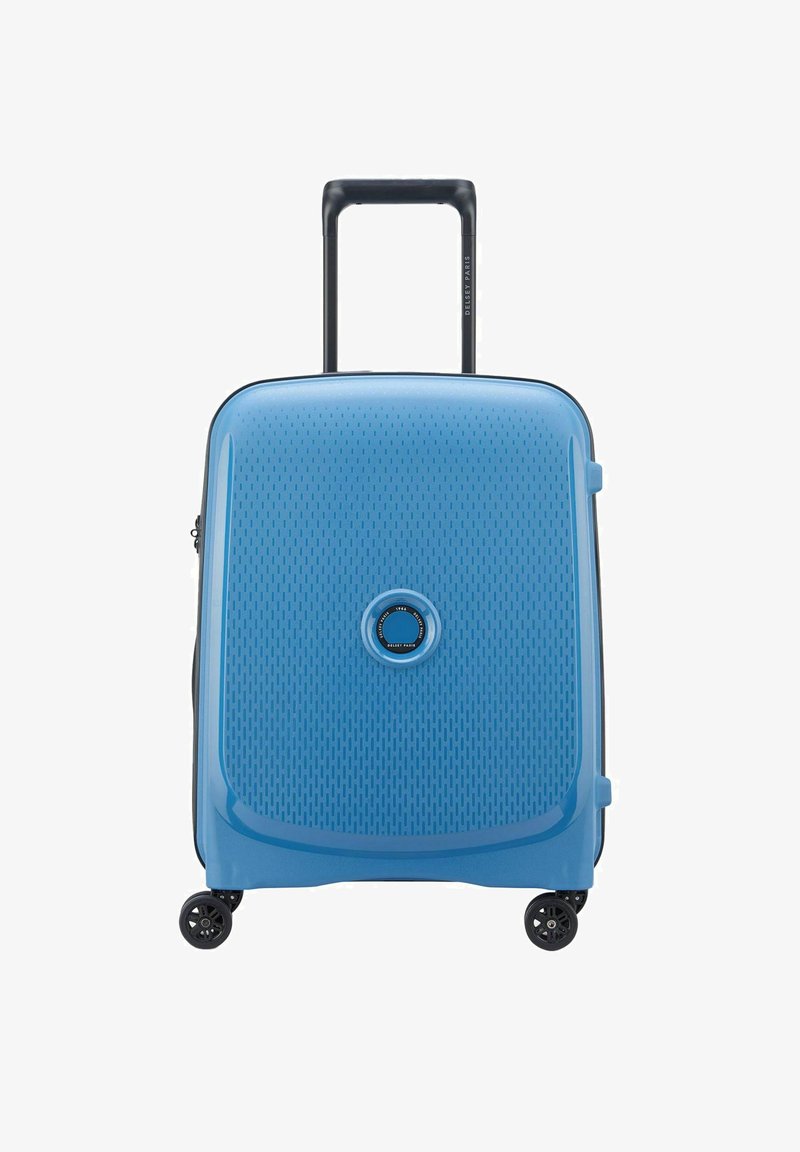 Delsey Paris BELMONT PLUS 4 DOUBLE ROLLS CABIN TROLLEY SLIM LINE MR 55 - Trolley - zinc blue
