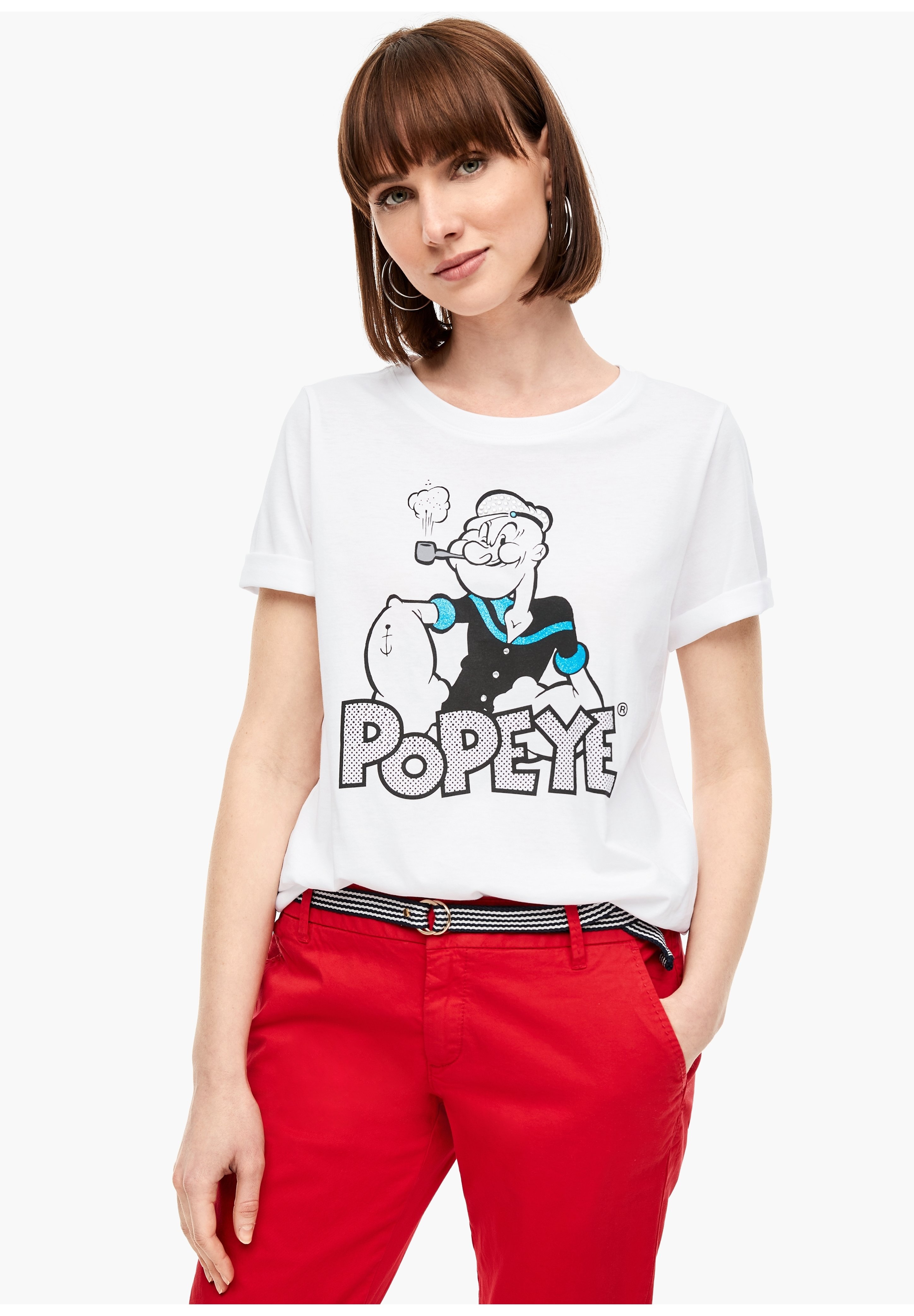 s.Oliver T-SHIRT MIT POPEYE-PRINTMOTIV 